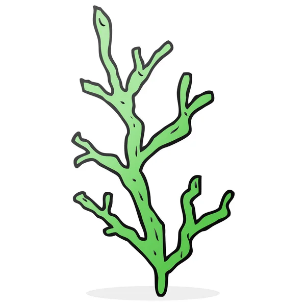 Alga marinha desenho animado desenhado à mão livre —  Vetores de Stock