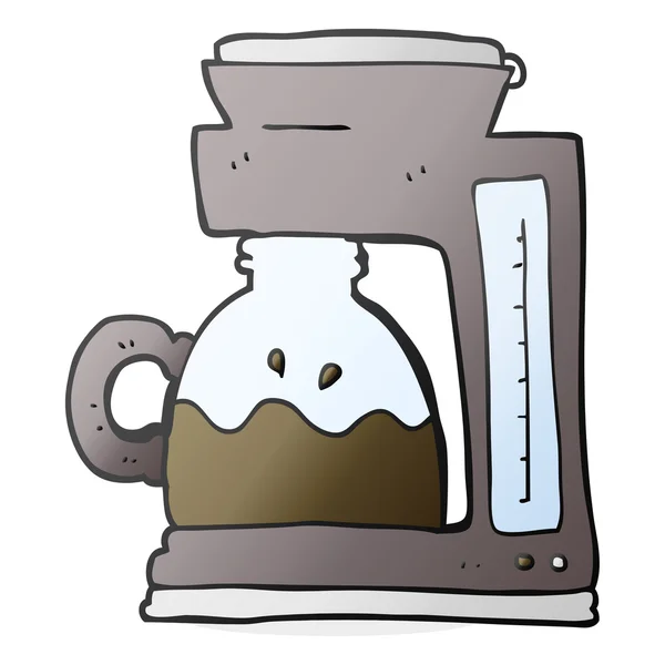 Máquina de filtro de café de dibujos animados — Vector de stock