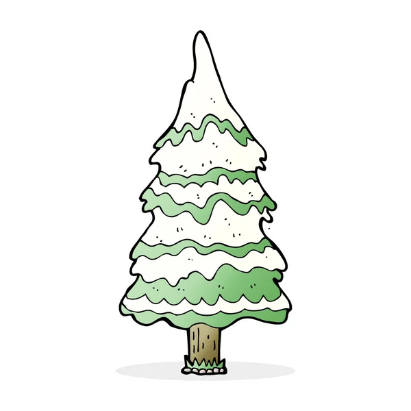 Cartoon-Weihnachtsbaum — Stockvektor