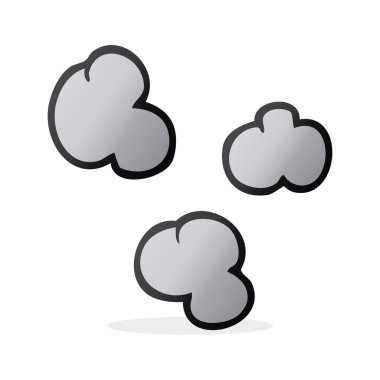 karikatür duman bulutları