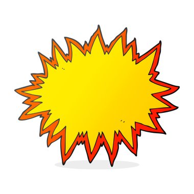 çizgi film patlama işareti