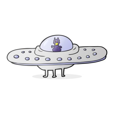 karikatür uçan daire