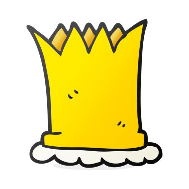 serbest çizilmiş karikatür taç