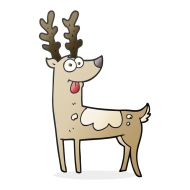 serbest çizilmiş karikatür Ren geyiği