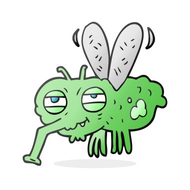 Serbest çizim çizgi film sineği