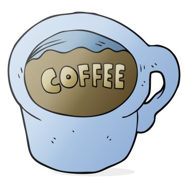 çizgi film kahve fincanı.