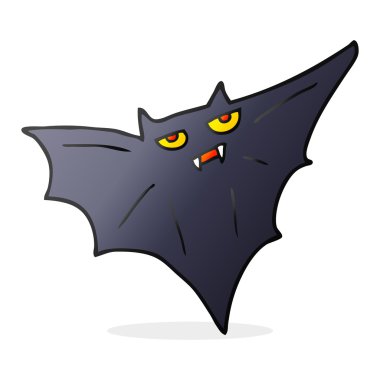 Cadılar Bayramı yarasa cartoon