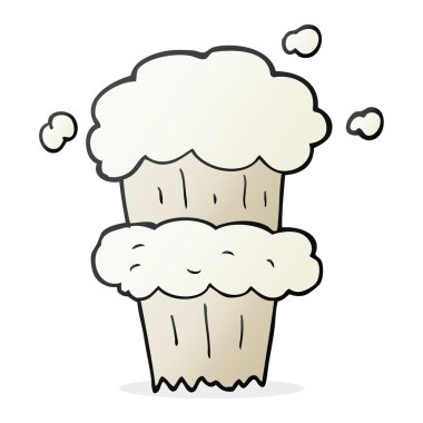 karikatür duman patlama