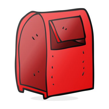 Serbest çizim karikatür posta kutusu