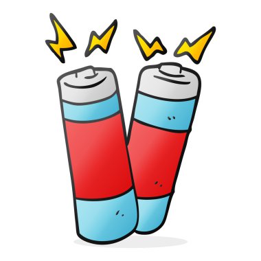 serbest çizilmiş karikatür piller