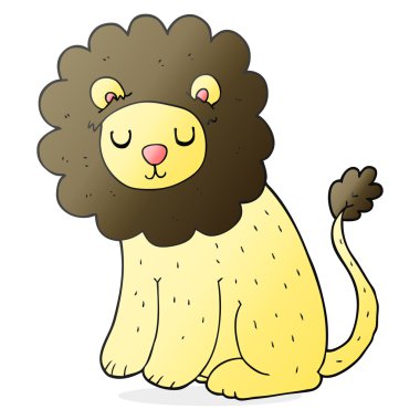 çizgi film sevimli aslan