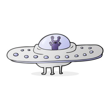 karikatür uçan daire