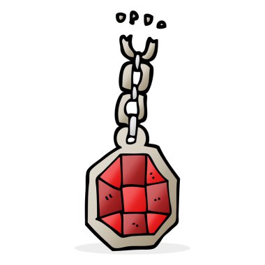 çizgi film büyük mücevher kolye