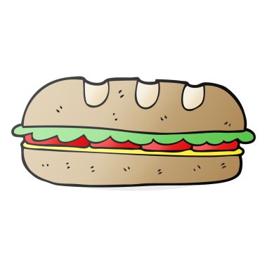 çizgi film büyük sandviç