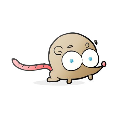 Serbest çizim çizgi film faresi