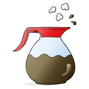 çizgi film kahve sürahisi