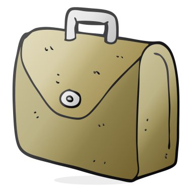 çizgi film eski evrak çantası