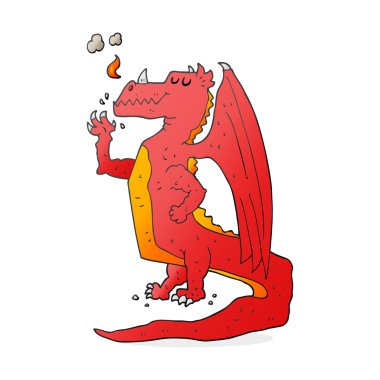 karikatür mutlu dragon