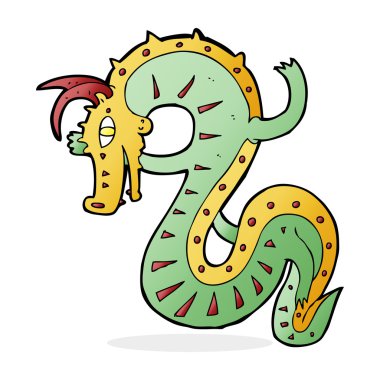 Sakson dragon karikatür