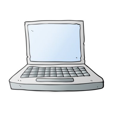 karikatür dizüstü bilgisayar