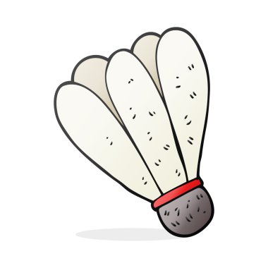 serbest çizilmiş karikatür badminton