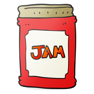 karikatür reçel kavanoz