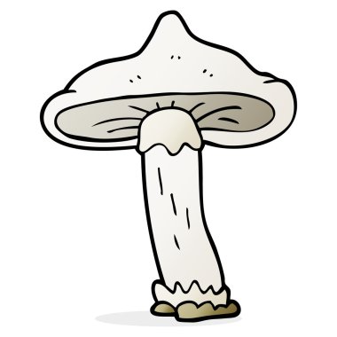 serbest çizilmiş karikatür mantar