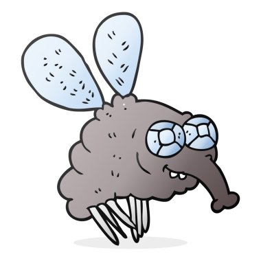 Serbest çizim çizgi film sineği