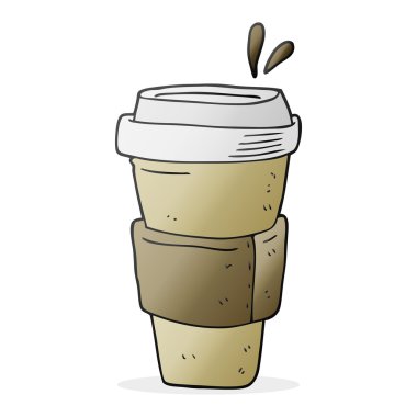 taza de café de la historieta