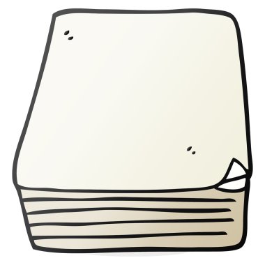 kağıt yığınını çizgi film