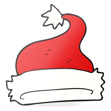 karikatür noel şapka