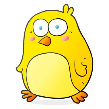 serbest çizilmiş karikatür kuş