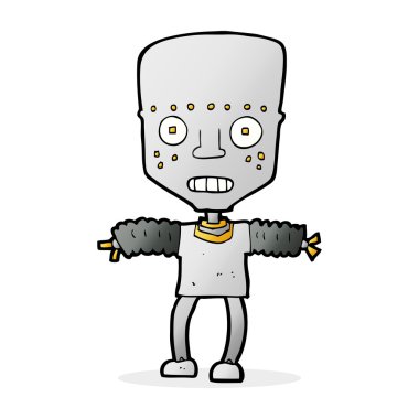 robot karikatür çizimi