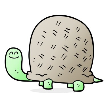 serbest çizilmiş karikatür kaplumbağa