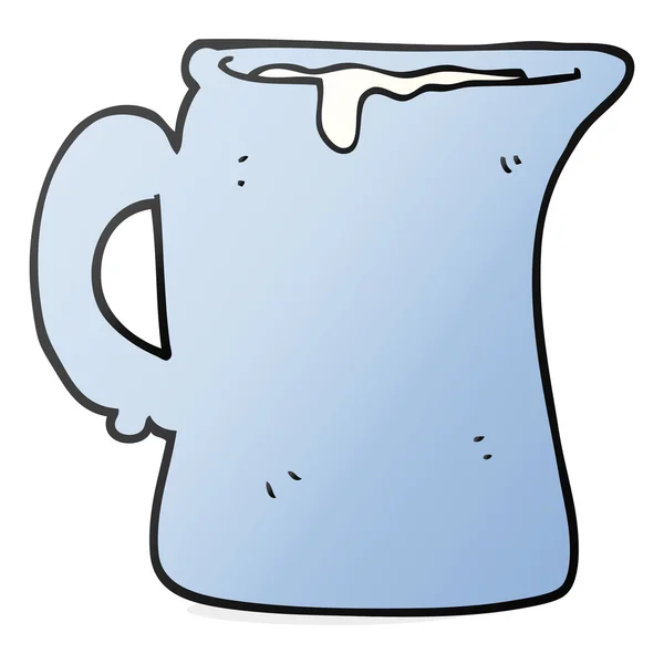 Cartoon milk jug — Stock Vector