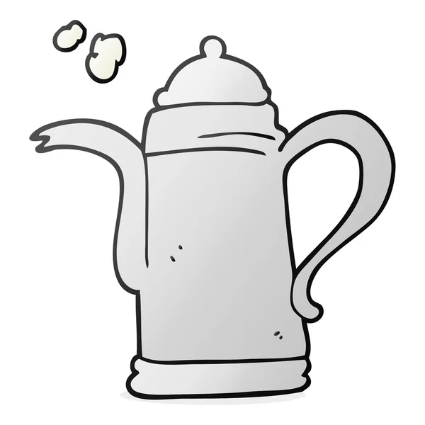 Desenho animado chaleira de café — Vetor de Stock