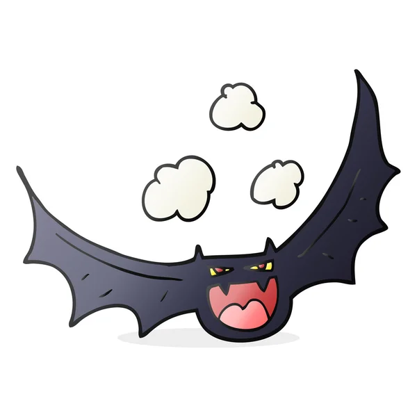 Cartoon halloween vleermuis — Stockvector