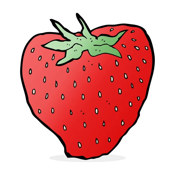 Illustration de dessin animé de fraise — Image vectorielle