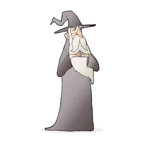 Cartoon old wizard — Stock Vector