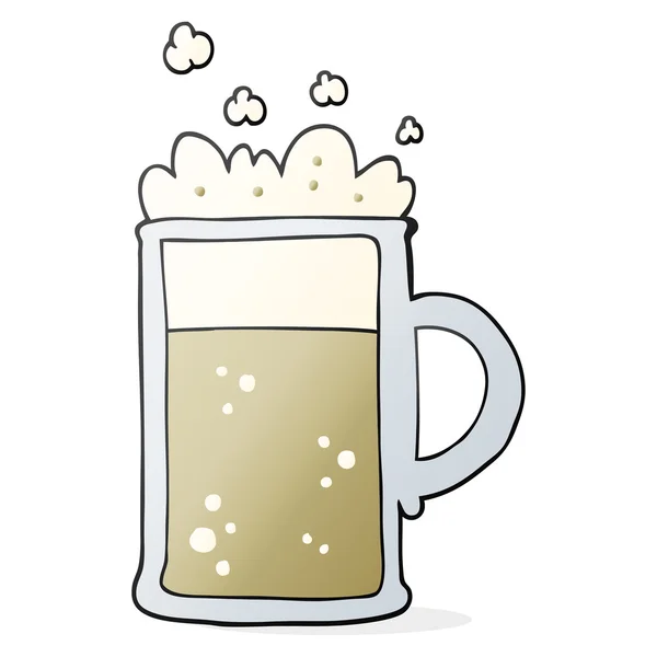 Cartoon tankard of beer — Stock Vector