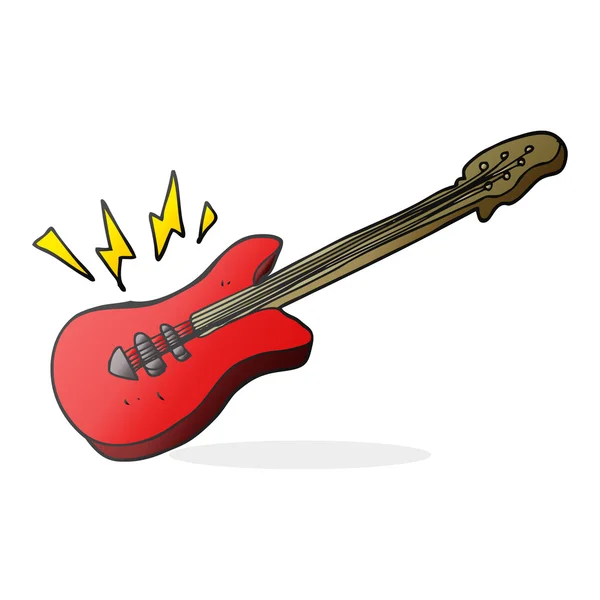 Cartoon electric guitar — Stock Vector