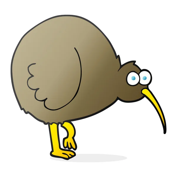 Pájaro kiwi de dibujos animados — Vector de stock