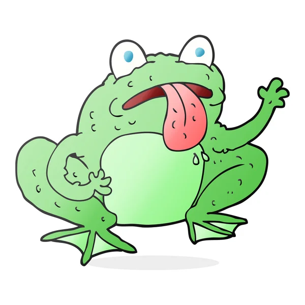 写意画的卡通青蛙 — 图库矢量图片
