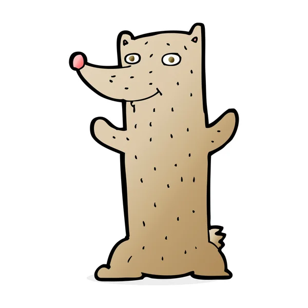 Divertido oso de dibujos animados — Vector de stock