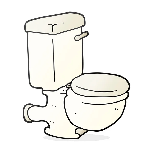 Toalete desenho animado à mão livre — Vetor de Stock