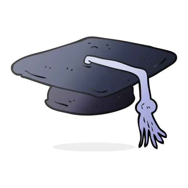 Chapeau de graduation de dessin animé — Image vectorielle