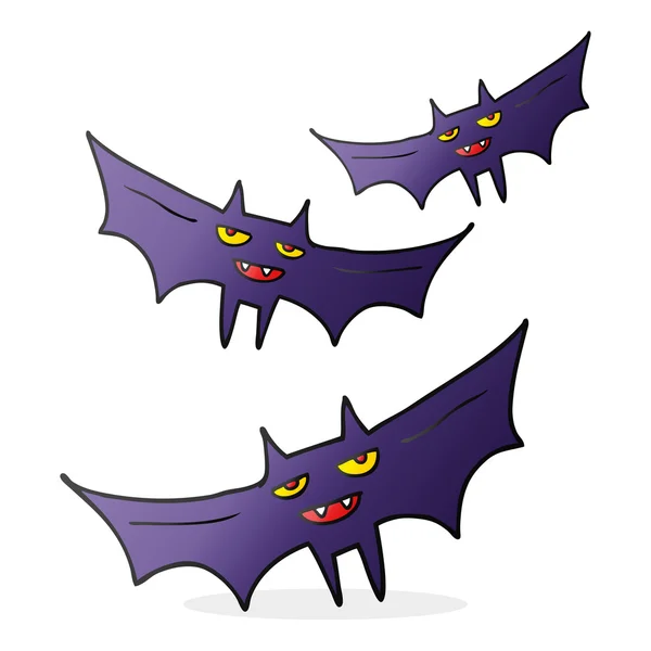 Murciélago de Halloween de dibujos animados — Vector de stock