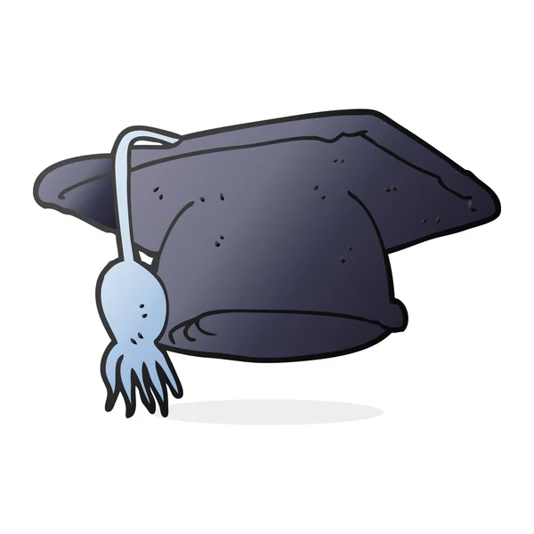 Chapeau de graduation de dessin animé — Image vectorielle