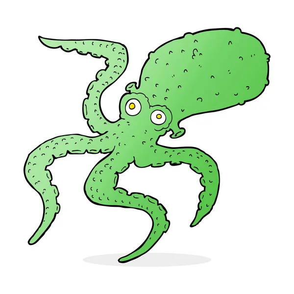 Cartoon illustration of octopus — Stock Vector