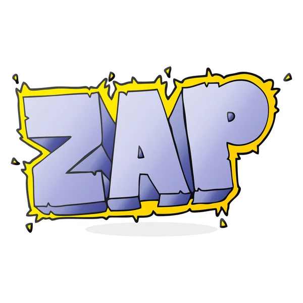 Cartoon zap symbool — Stockvector